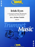 Irish Eyes by Naulais Jerome for 3 Trumpets and Piano (3 Trumpets and Piano (Guitar Bass Guitar and Drums optional))