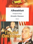 Albumblatt by Glazunov Alexander for Trumpet and Piano (Trumpet and Piano)