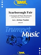 Scarborough Fair by Naulais Jerome for 3 Trumpets and Piano (3 Trumpets and Piano (Guitar Bass Guitar and Drums optional))