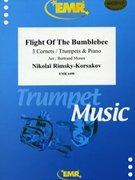 Flight Of The Bumblebee by Rimsky-Korsakov Nikolai - Moren Bertrand - for 3 Trumpets and Piano (3 Trumpets and Piano)
