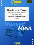 Rondo Alla Turca by Mozart Wolfgang Amadeus - Moren Bertrand - for 3 Trumpets and Piano (3 Trumpets and Piano)