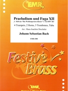 Praeludium und Fuga XII by Bach Johann Sebastian - Drechsler Hans-Joachim - for 4 Trumpets 2 Horns 3 Trombones and Tuba (4 Trumpets 2 Horns 3 Trombones and Tuba)
