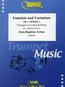 Fantaisie and Variations by Arban Jean-Baptiste - Moren Bertrand - for Cornet and Piano (Cornet and Piano)