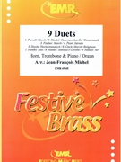 9 Duets by Michel Jean-Francois for Horn Trombone and Piano (Horn Trombone and Piano)