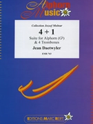 4 + 1 by Daetwyler Jean for Alphorn and 4 Trombones (Alphorn and 4 Trombones (Alphorn in Gb / Sol bemol))