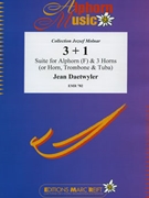 3 + 1 by Daetwyler Jean for Alphorn and Brass Trio (Alphorn and Brass Trio (3 Horns (or Horn Trombone and Tuba) and Alphorn in F / Fa))