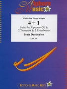 4 + 1 by Daetwyler Jean for Alphorn and Brass Quartet (Alphorn and Brass Quartet (Alphorn in Gb / Sol bemol and 2 Trumpets and 2 Trombones))