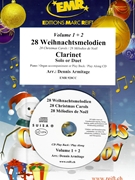 28 Weihnachtsmelodien Vol. 1 + 2 by Armitage Dennis for 2 Clarinets and Organ (2 Clarinets and Organ (+ CD Play Back / Play Along optional))