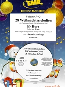 28 Weihnachtsmelodien Vol. 1 + 2 by Armitage Dennis for 2 Eb Horns and Piano (2 Eb Horns and Piano (+ CD Play Back / Play Along optional))