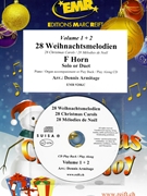 28 Weihnachtsmelodien Vol. 1 + 2 by Armitage Dennis for 2 Horns w/ Audio (2 Horns and CD Play Back / Play Along)
