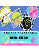 Music Theory Unit 1 Complete Bundle Lessons 1-4