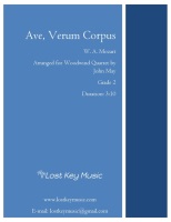 Ave Verum Corpus by Mozart Wolfgang Amadeus - May John - for Woodwind Quartet