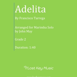 Adelita by Tarrega Francisco - May John - for Marimba