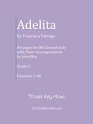 Adelita by Tarrega Francisco - May John - for Clarinet