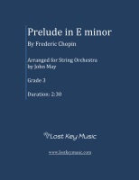 Prelude in E minor by Chopin Frederic - May John - for String Orchestra
