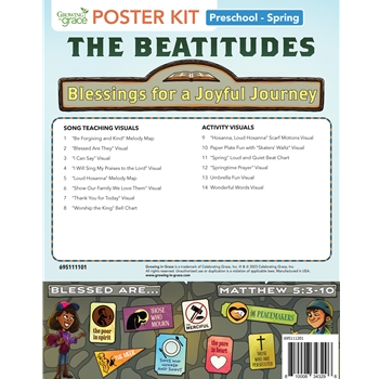 The Beatitudes Preschool Curriculum Spring Poster Kit