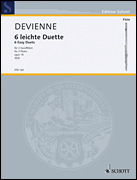 6 Easy Duets Opus 18 by Devienne Francois for Flute Duet