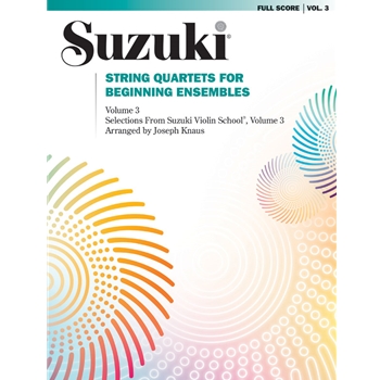 String Quartets For Beginning Ens  Volume 3