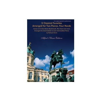 Five Classical Favorites Arranged For 2 Pianos