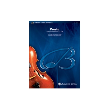 Presto from Divertimento #1 K136