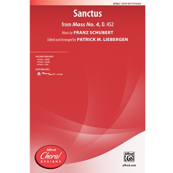 Sanctus from Mass No 4 D 452