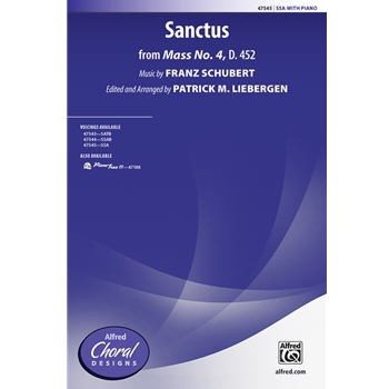 Sanctus from Mass No 4 D 452