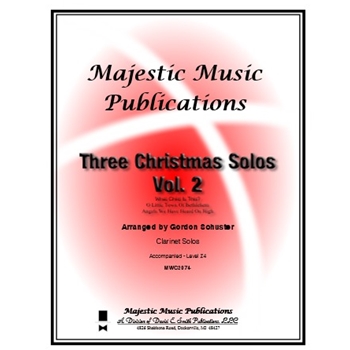 Three Christmas Solos, Clar. Vol. 2