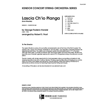 Lascia Ch'io Pianga (from Rinaldo)