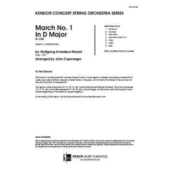 March No. 1 In D Major (K. 335)