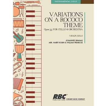 Variations On A Rococo Theme Viola