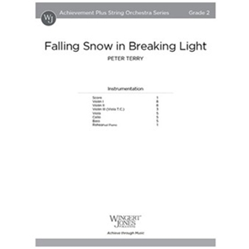 Falling Snow in Breaking Light