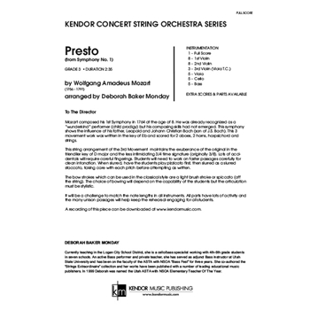 Presto  from Symphony 1