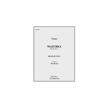 Mazurka Op. 68, No. 3