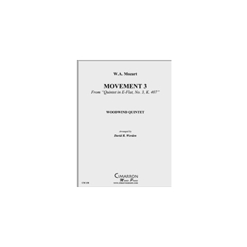 Quintet in Eb, No. 3, K. 407 (Mvt. 3)