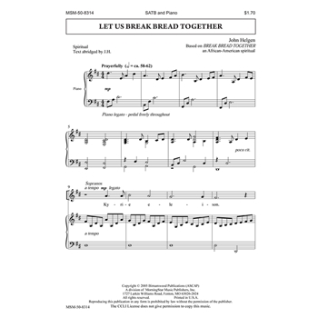 Let Us Break Bread Together