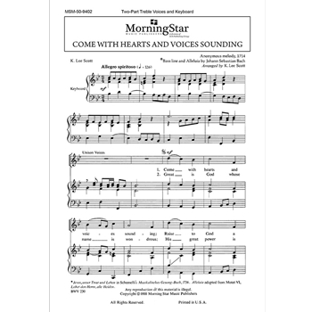 Come With Hearts And Voices Sounding