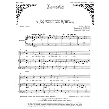 Go, My Children, with My Blessing (High Voice)