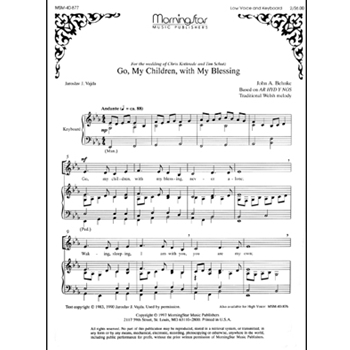 Go, My Children, with My Blessing (Low Voice)