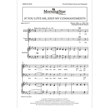 If You Love Me, Keep My Commandments