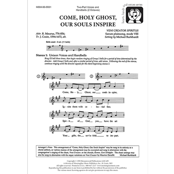 Come, Holy Ghost, Our Souls Inspire