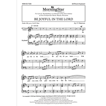 Be Joyful in the Lord