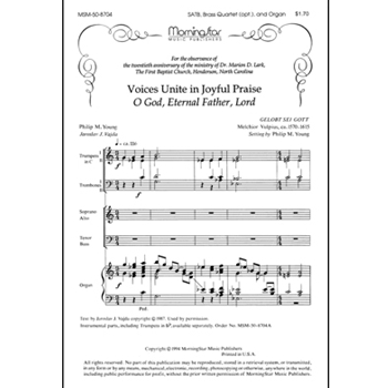 Voices Unite in Joyful Praise/O God, Eternal Father, Lord(Choral Score)