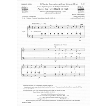 Angels We Have Heard on High (Full Score and Instrumental Parts)