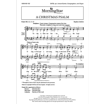 A Christmas Psalm