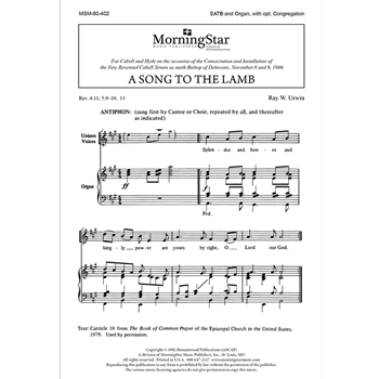 A Song to the Lamb
