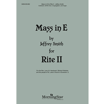Mass in E for Rite II (Full/Choral Score)