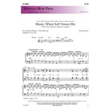 Music When Soft Voices Die