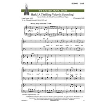 Hark A Thrilling Voice Is Sounding