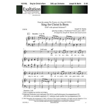 Sing For Christ Is Born