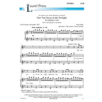 Saw You Never In The Twilight